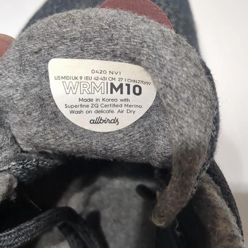 Allbirds Runners Dark Gray Men shoes Size 10